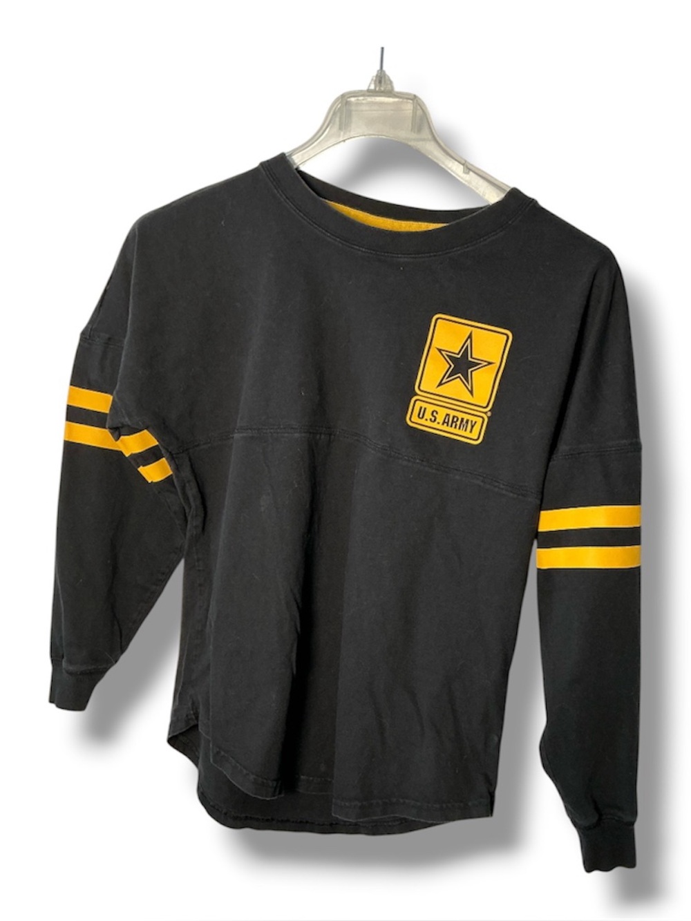 PINK Victoria's Secret Black Long Sleeve Tee US Army strong